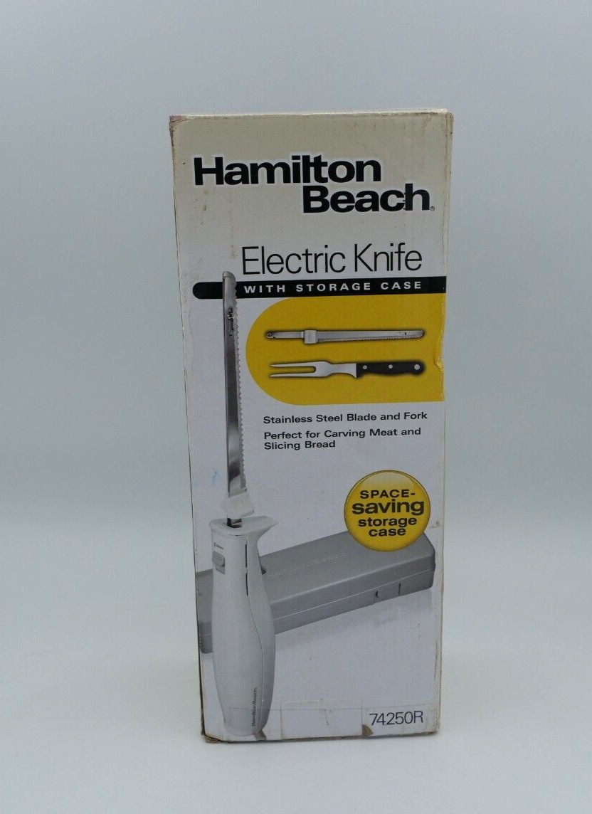 Hamilton Beach Electric Knife Set Carving Kit w/Hard Case 74250R