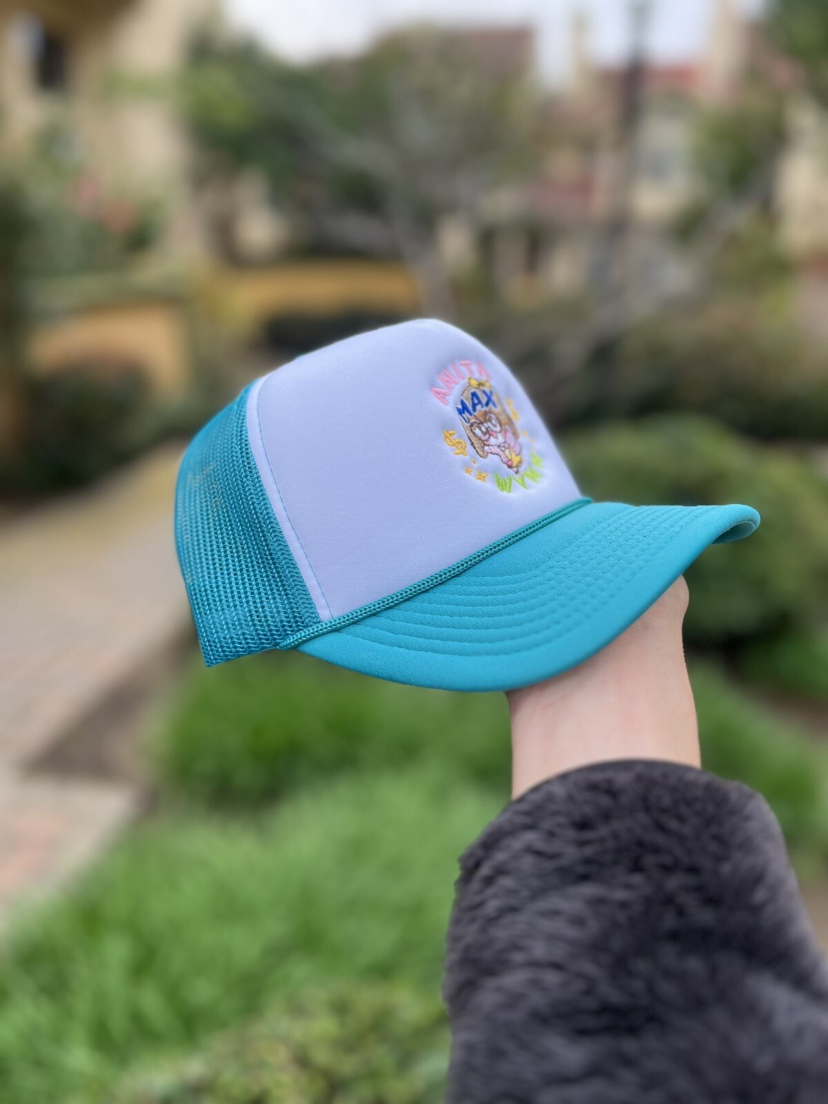 Anita Max Wynn Hat Turquoise One Size Seol Garcia Collab