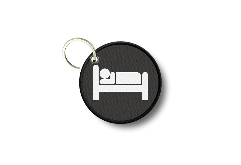Keychain Round Printed Double-Sided Sleep