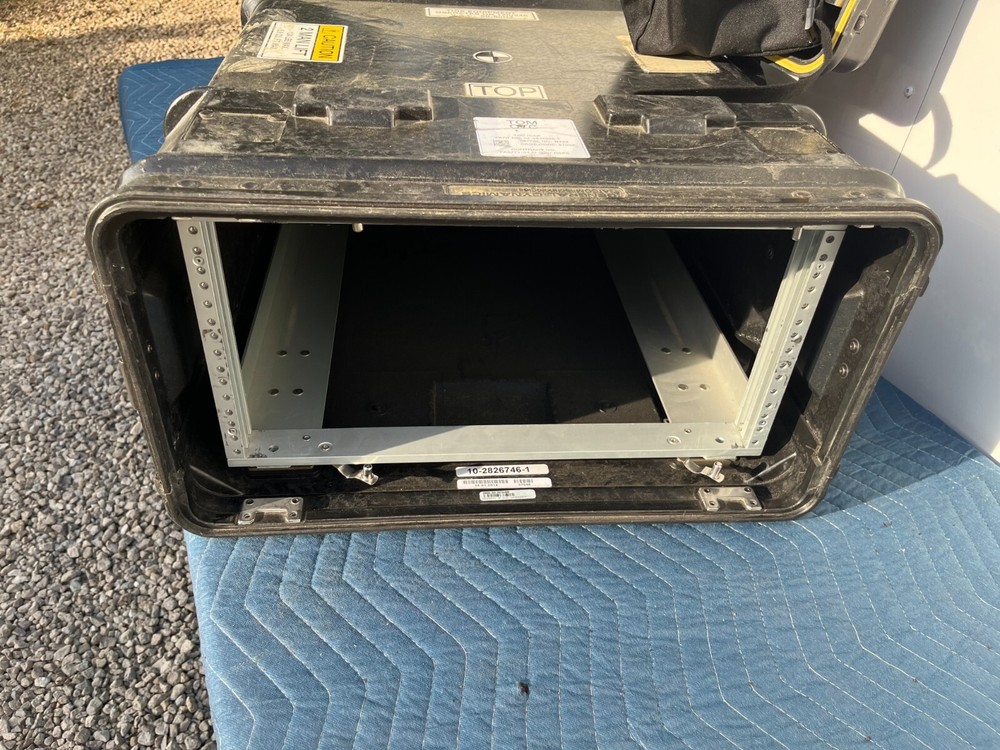 Rackmount 05U x24 General Dynamics Slide Out Composite Rack ShockMount Hard Case