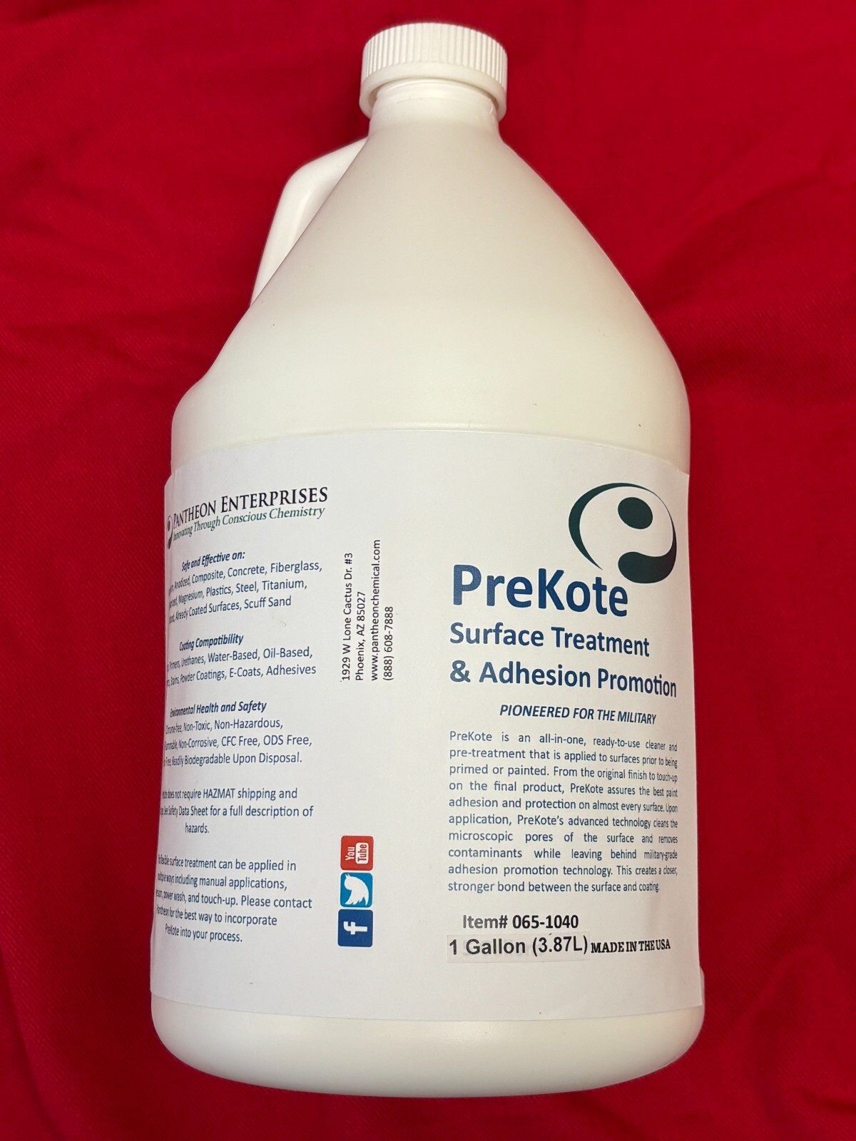 Pantheon Prekote Surface Treatment & Adhesion Promoter,  1 Gallon