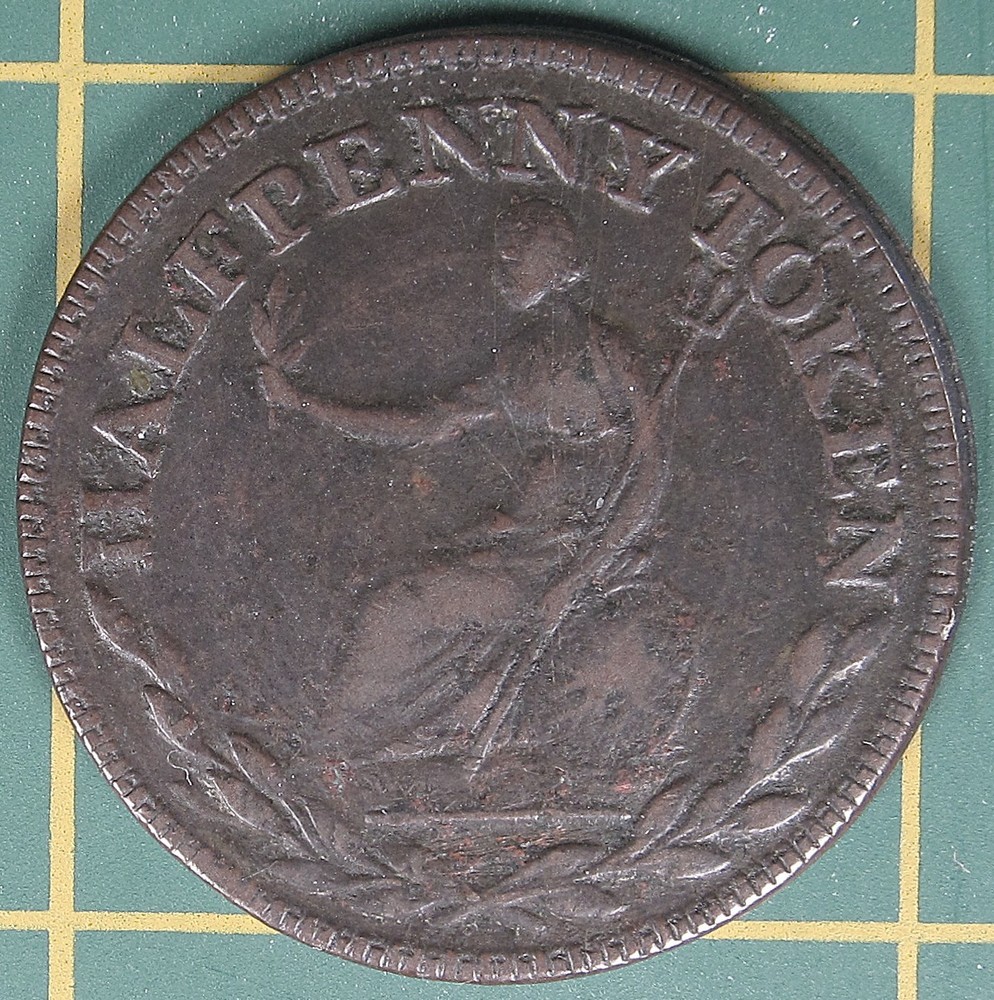 Wellington halfpenny token WE-2A2