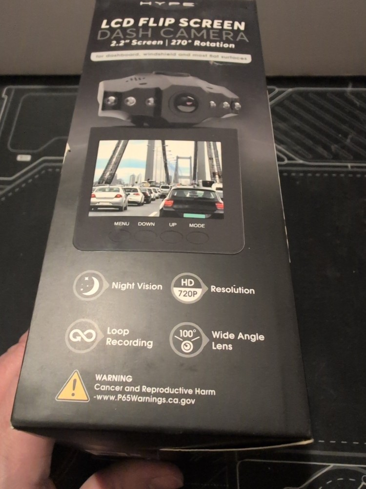 Hype Lcd Flip Screen Dash Camera 2.2" screen 270 degree rotation (T65)
