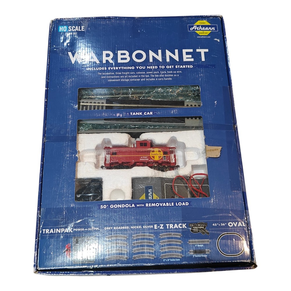Athearn HO Scale Santa Fe Warbonnet Train Set 29308