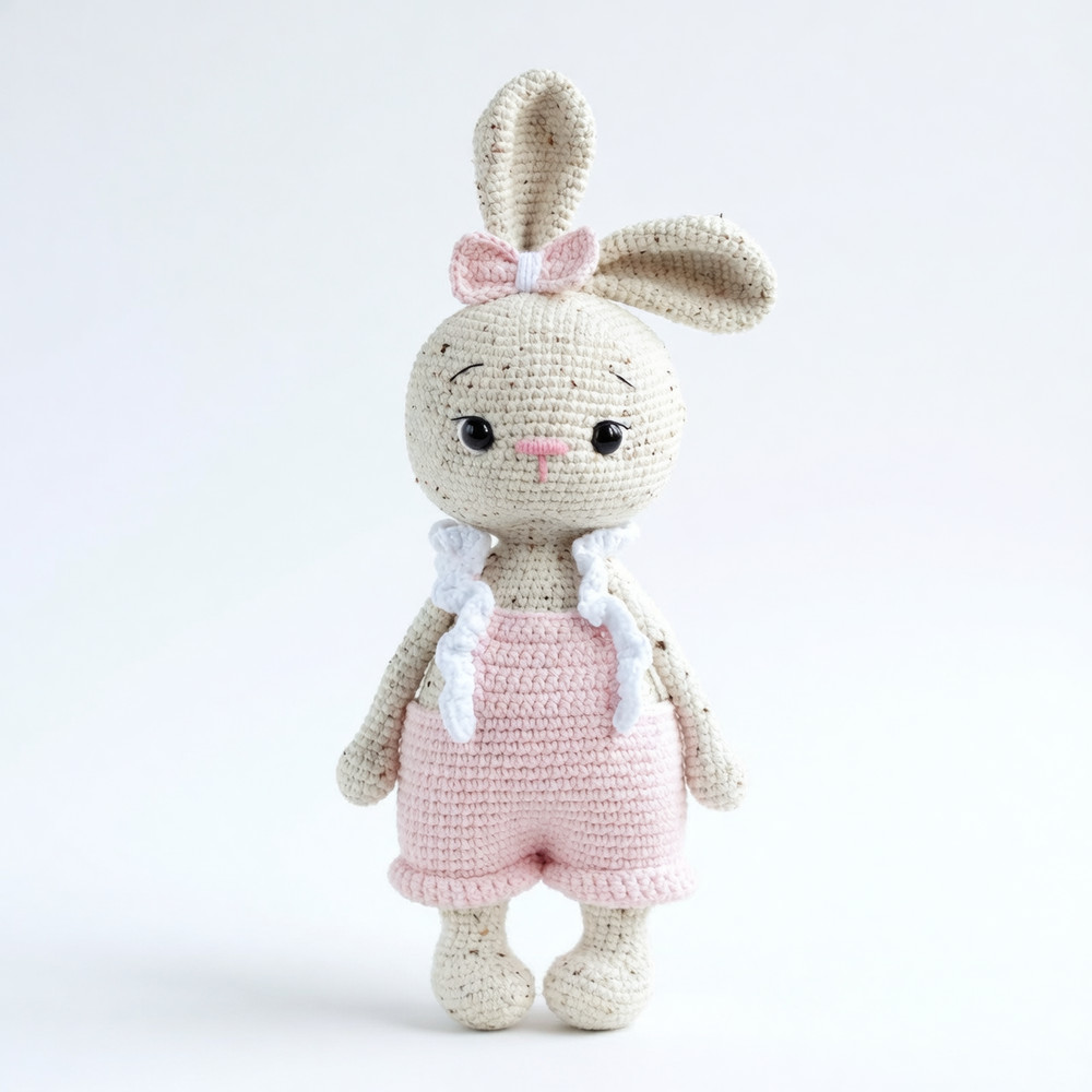 Lu Bunny Crochet Pattern Amigurumi Bunny Doll Crochet Toy Tutorial