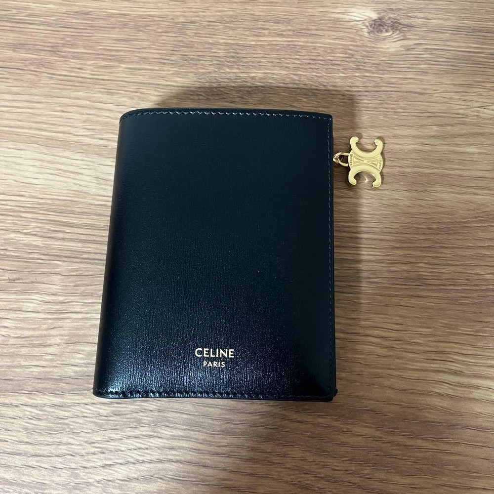 CELINE Compact Wallet Triomphe Charm From Japan