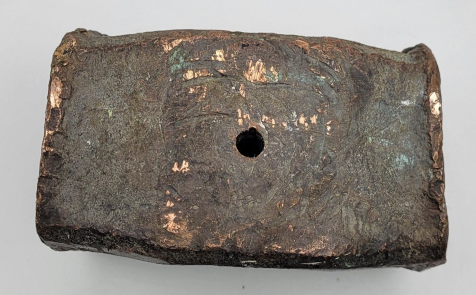 Brass Mallet Hammer 4 Lbs 5 oz Head Only  4" x 2"