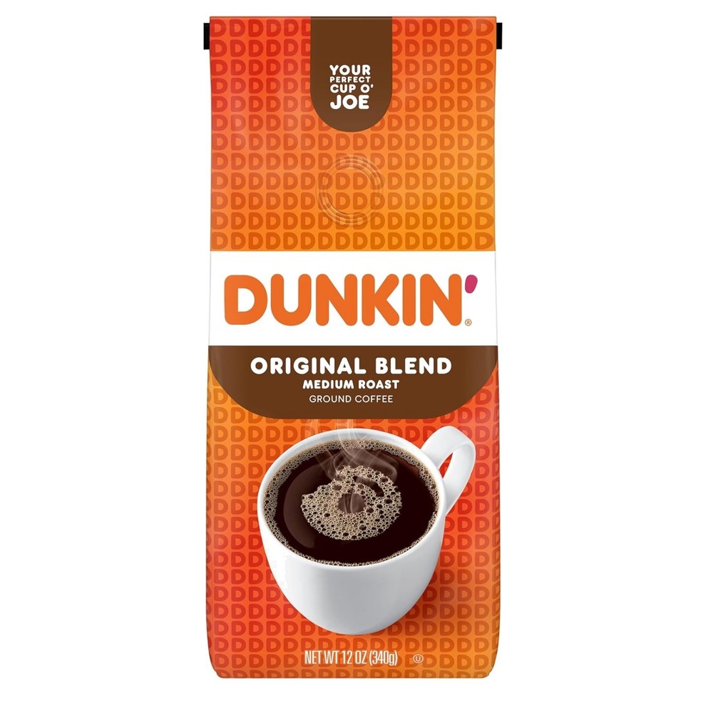Classic Dunkin'  Blend Ground Coffee, 12 Oz Bag - Caffeinated Delight