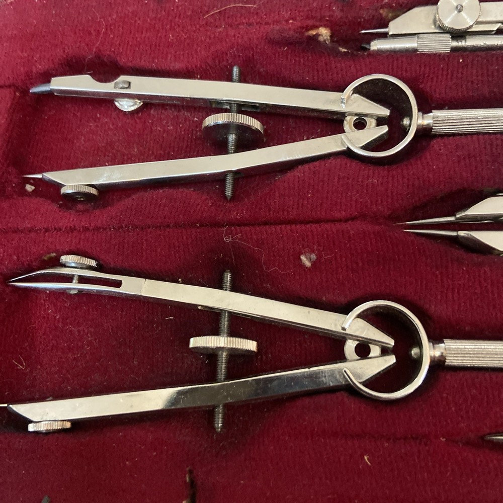 Vintage West German Technical Drawing Compass Set Draughtsman