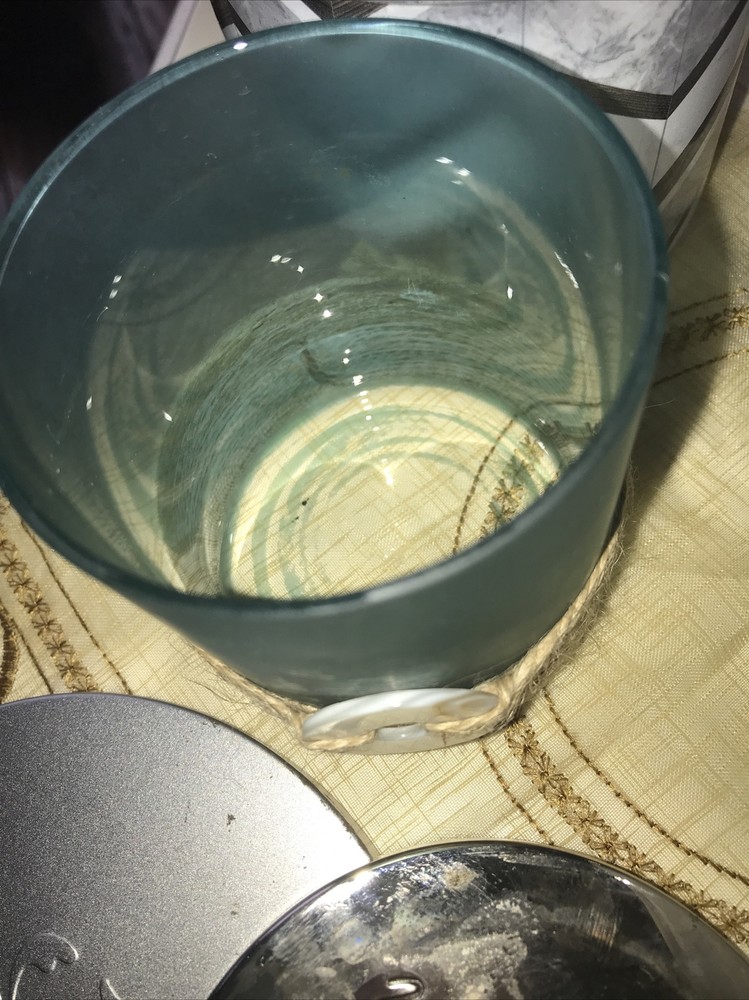 4 assorted empty candle jars 3-5.5” Wide