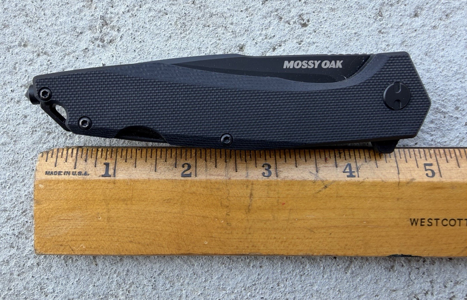 MOSSY OAK FOLDING POCKET KNIFE D2 BLADE GLASS BREAKER ROPE CUTTER BOTTLE OPENER