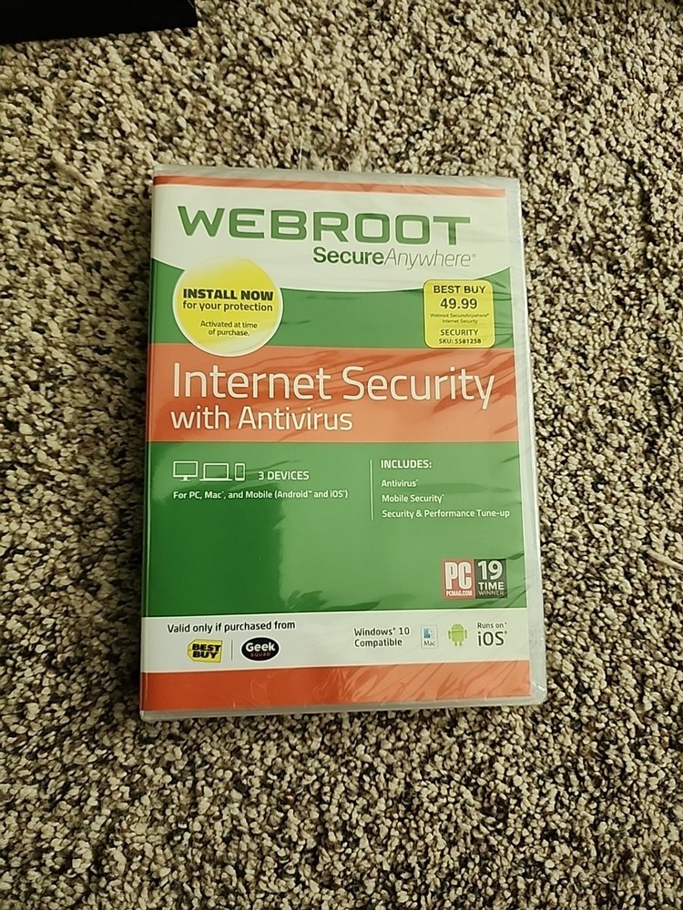 WEBROOT SECUREANYWHERE INTERNET SECURITY 2006-2017