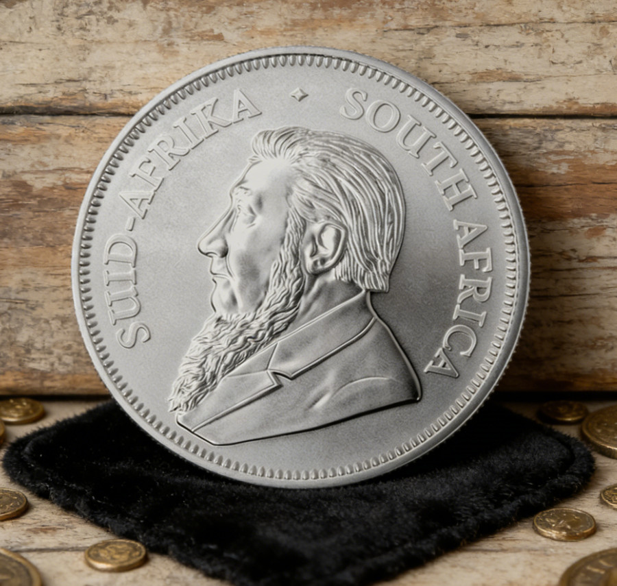 2023 1oz South Africa Silver Krugerrand Coin 1 oz.999 Fine Silver in a Capsule！