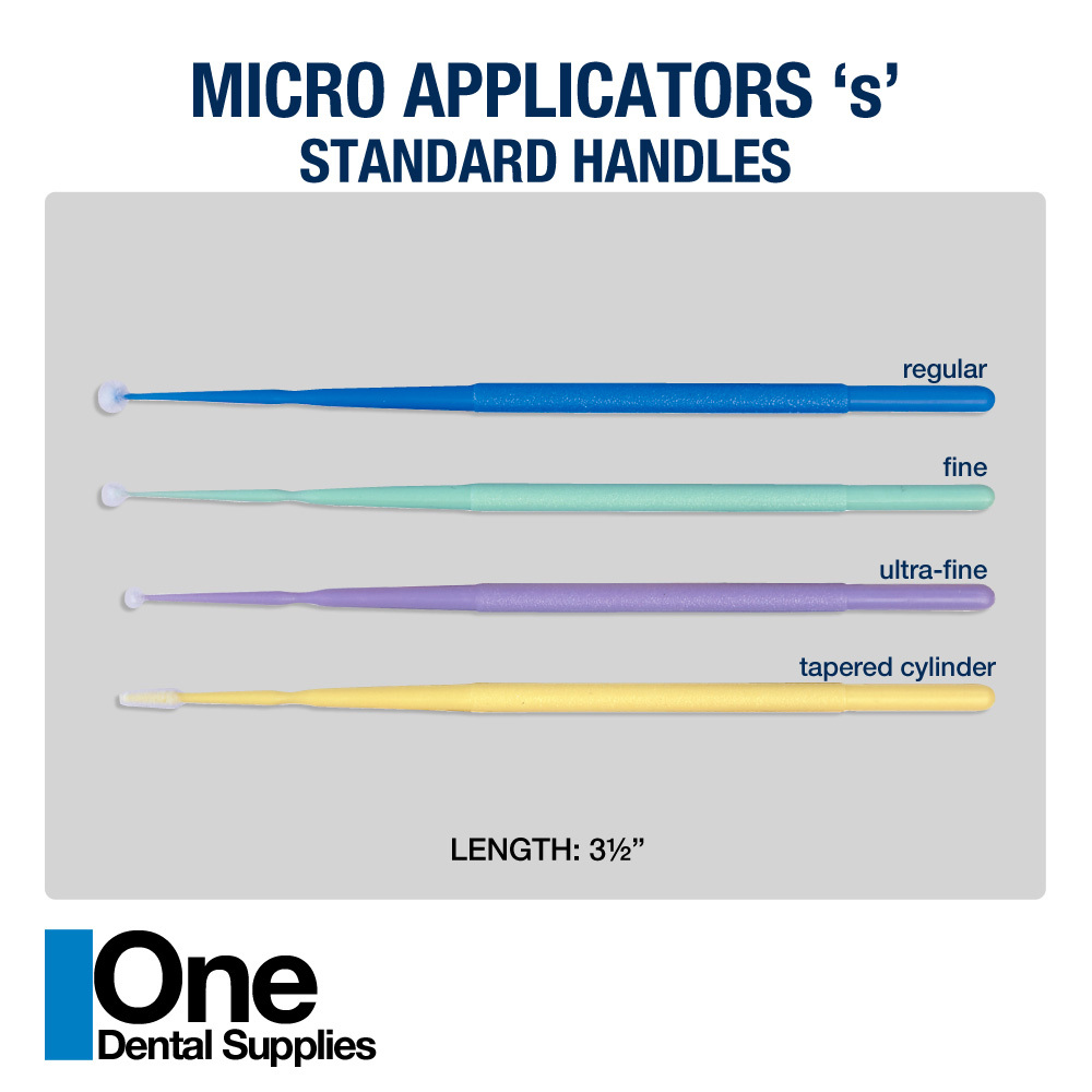 Dental Disposable Micro Brushes Applicators 's' Fine 400 pcs