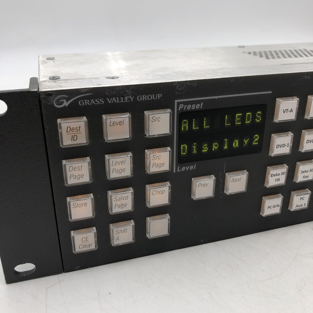 USED Grass Valley Encore/Prelude PMB Control Panel POWER TESTED READ C