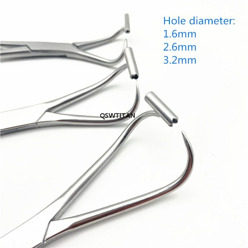 Orthopedic Pointed reduction forceps with guide hole bone reduction forceps
