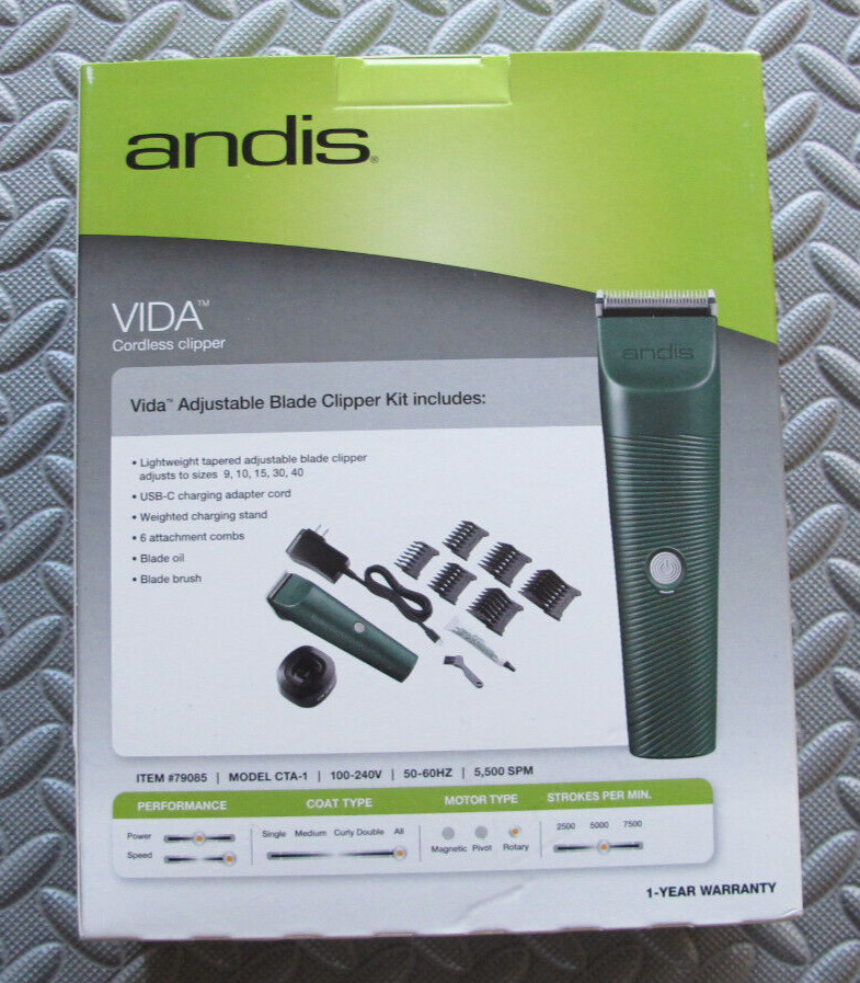 Andis Vida Adjustable Blade Cordless Clipper CTA-1