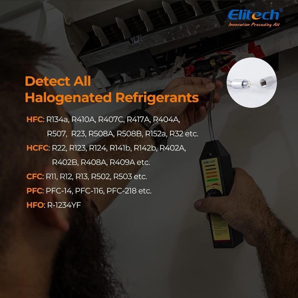 Adjustable Sensitivity Halogen Gas Leak Detector - Modern Design & Versatile Use