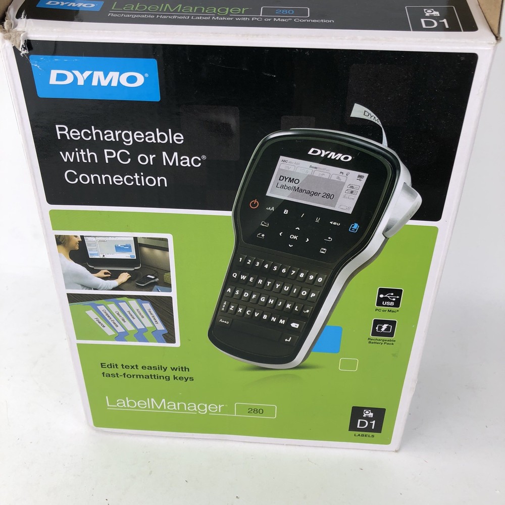 DYMO Label Manager 280 Rechargeable Portable Label Maker