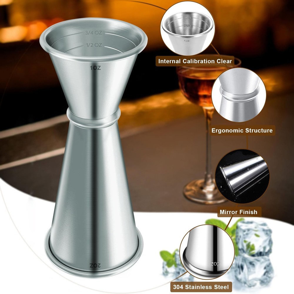 Measuring Jigger & Mixing Spoon Set Cocktail Jigger For Bartendingbell Jigger Wi