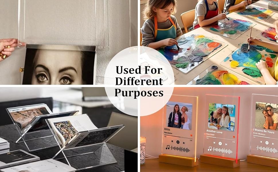 Clear Acrylic Sheet 36 in x 60 in - Crystal Clear, Strong, Shatter-Proof, Light