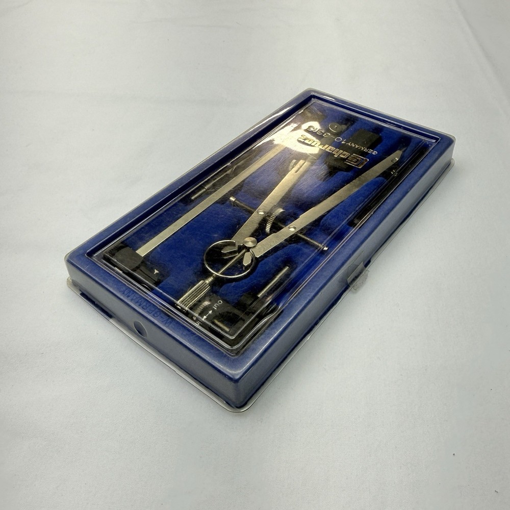 Charvoz 10-3313 Compass Drafting Instruments Set With Case Germany