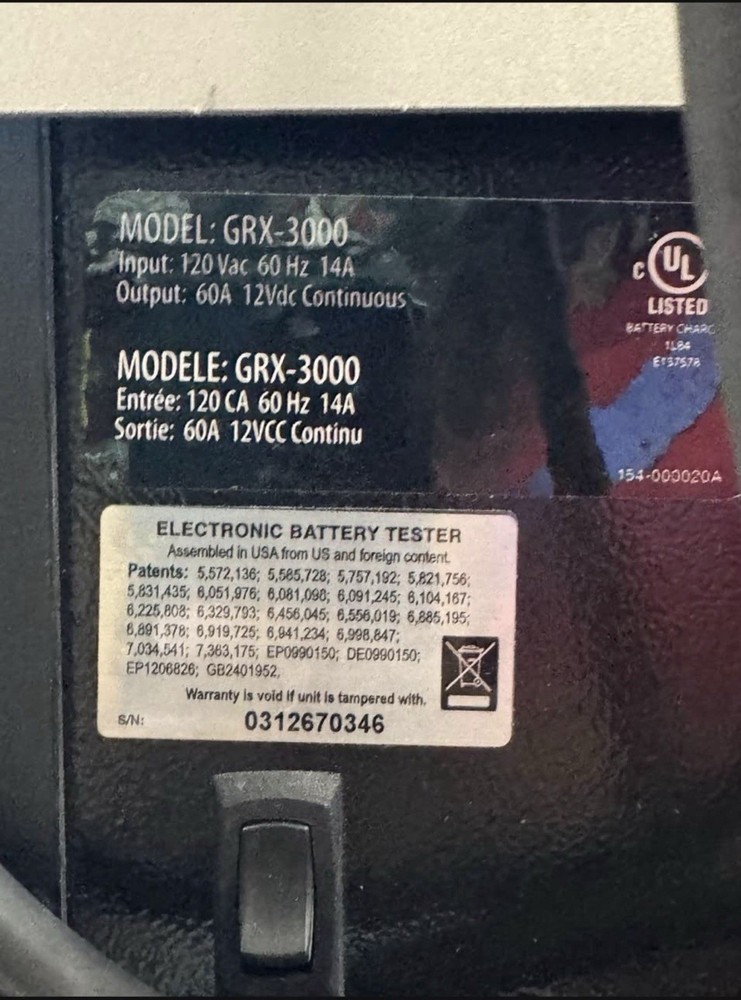 Midtronics GRX-3000 Battery Diagnostic Station [Tested/Working]