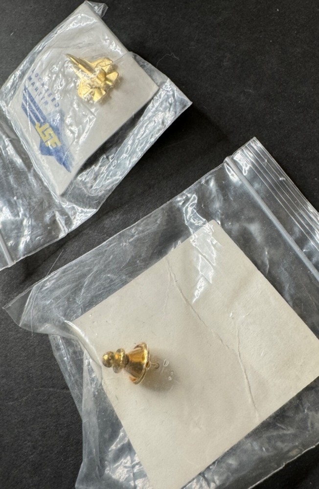 Two Original JSF Joint Strike Fighter Tie Pins - New