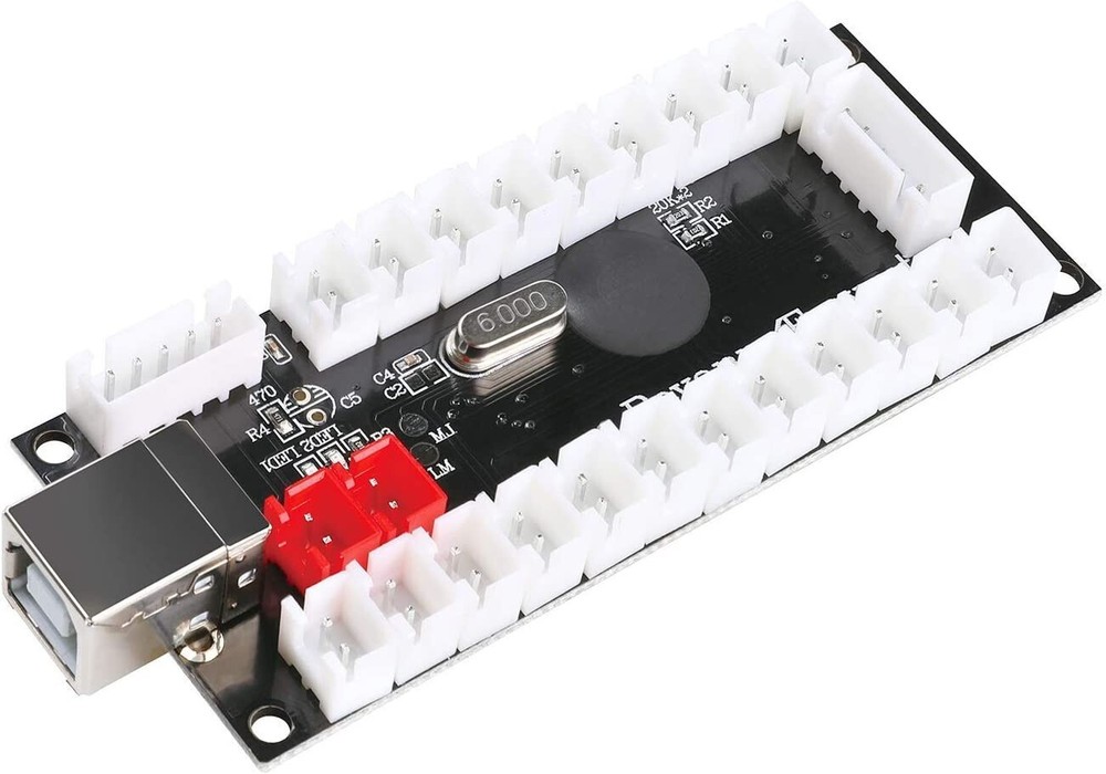 Zero Delay USB Encoder PC to Joystick 2pin + Happ Push Button For Arcade MAME