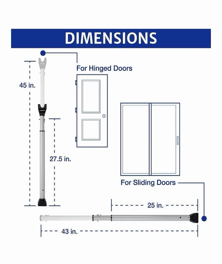Brinks 675-83001 Commercial Door Security Bar