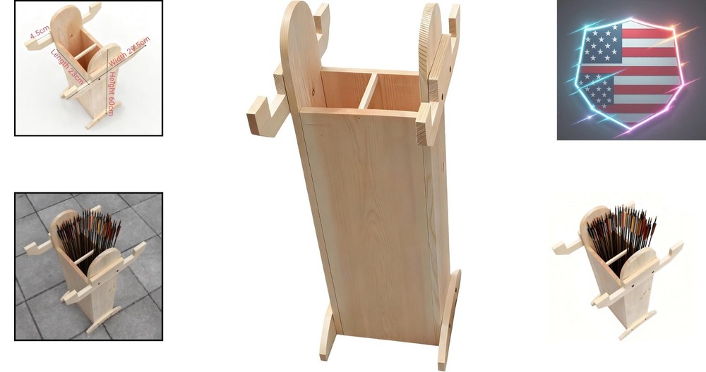Traditional recurve Composite Solid , Floor-Standing Vertical Exhibition, Arc...