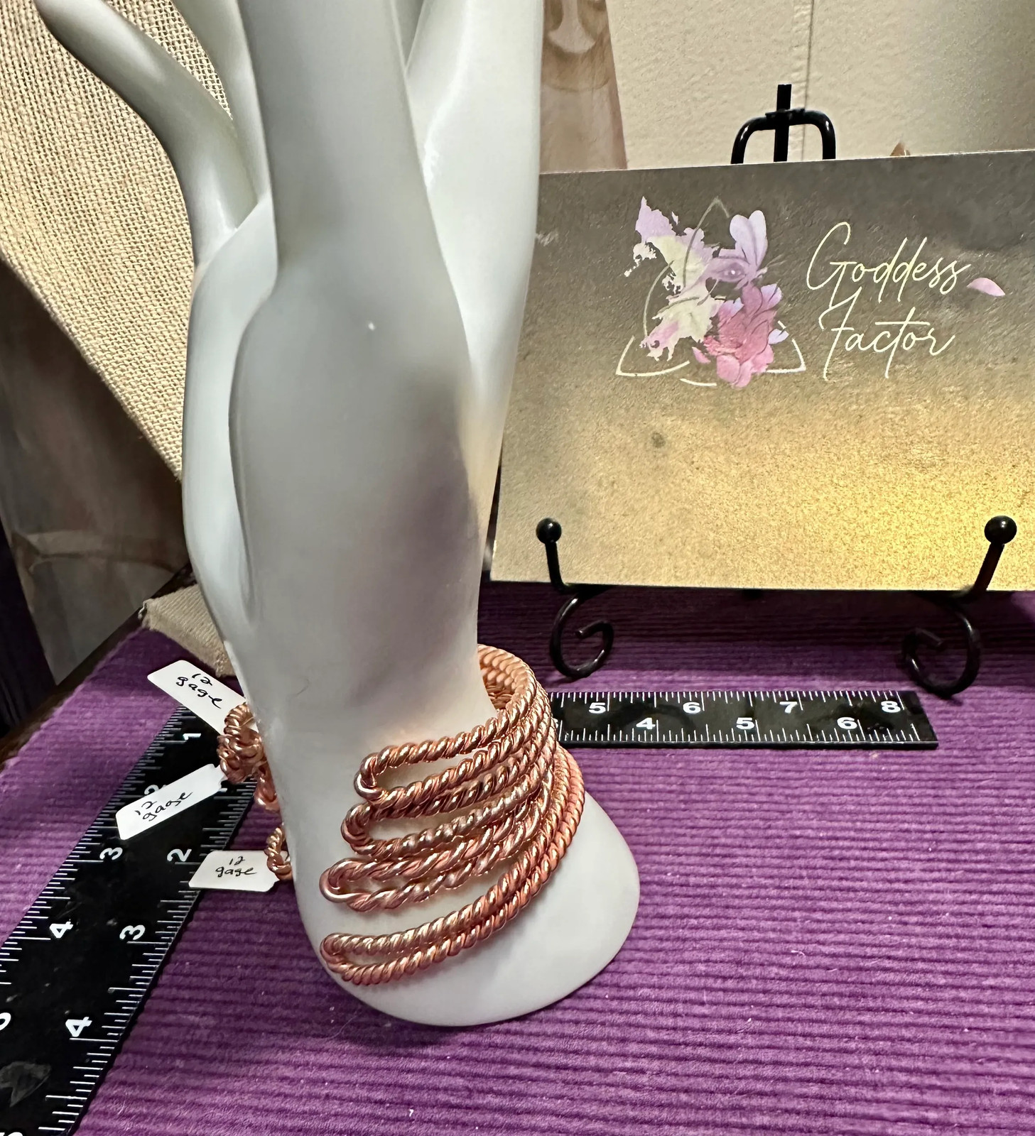 Copper Tensor Ring Cuff Bracelets