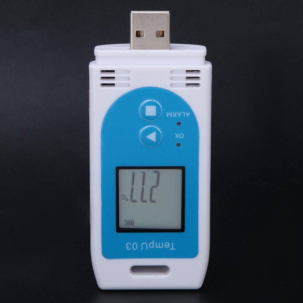 USB Digital LCD Temperature and Humidity Data Logger Reusable Temp Recorder PDF