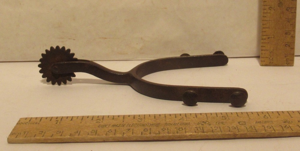 DOUBLE FIXED BUTTON Cowboy Spur - Western SINGLE SPUR - # 4