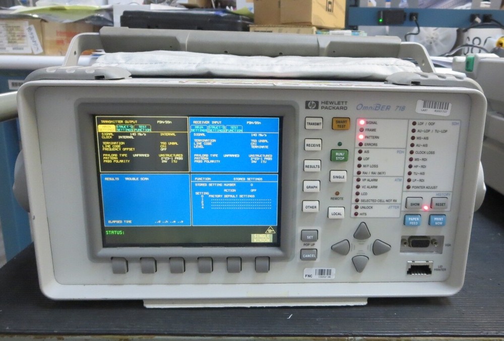 AGILENT 37718B OmniBer 718B Communications Performance AnalyzerW/ OPTIONS 001