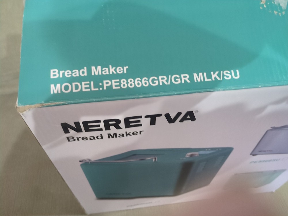 Neretva Bread Maker Machine , 20-In-1 2LB Automatic Breadmaker PE8866SU Silver