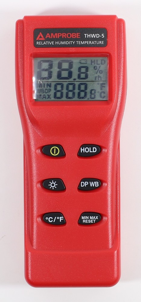 Amprobe THWD-5 Relative Humidity and Temperature Meter