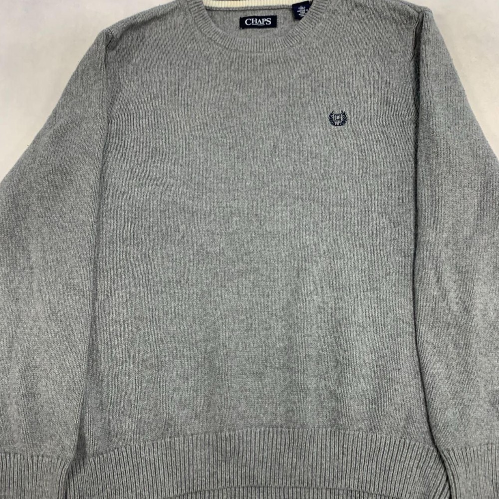 Chaps Knitted Jumper Chunky Knit Sweater Men's M