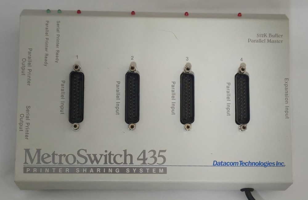 Datacom Technologies METROSWITCH 435 Ptinet Sharing System Powers On Untested