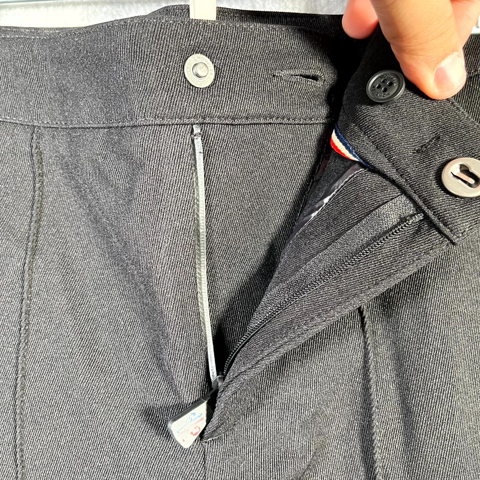 Moncler Grenoble Stirrup Ski Pants Womens 26 Black Twill (Tag Torn)