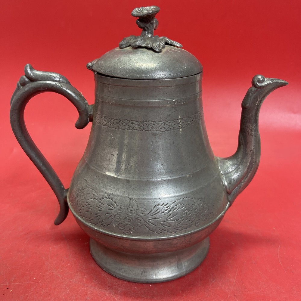 Antique Britannia Metal Tea Pot