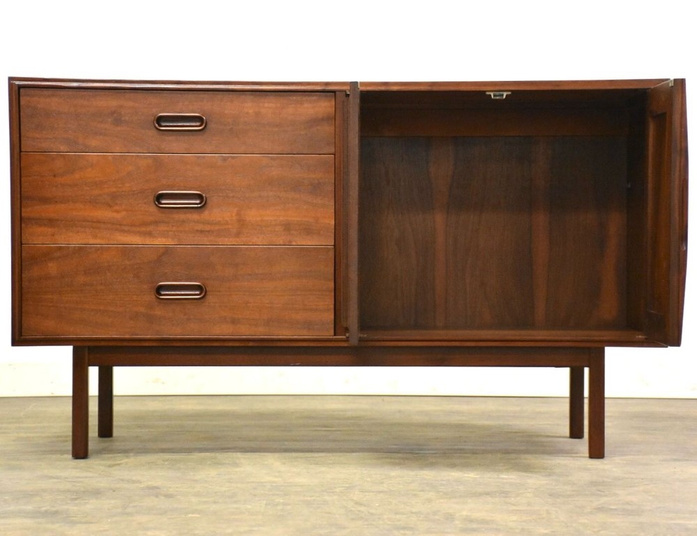Refinished 52” Walnut Credenza by Founders
