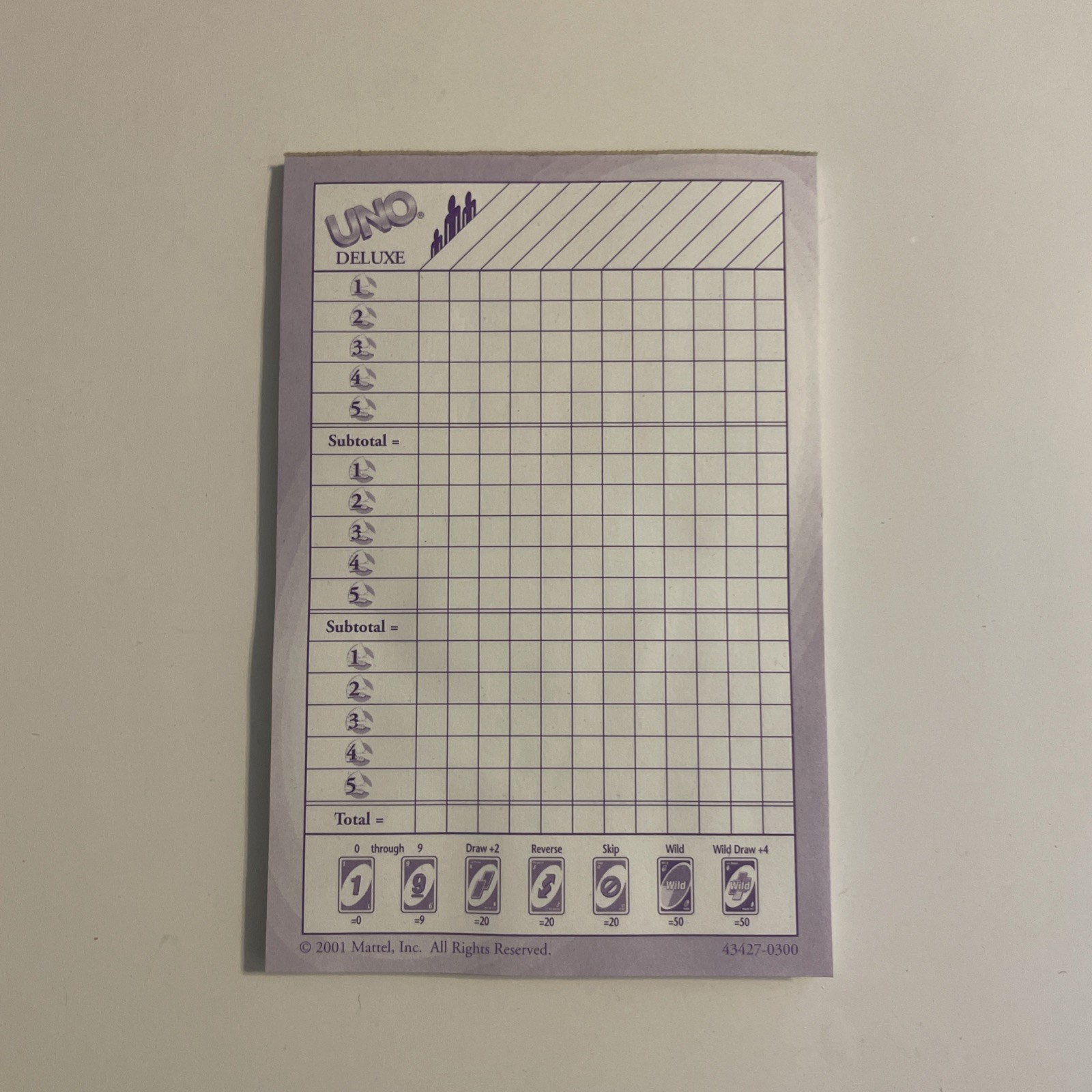 Uno Deluxe Edition Card Game. Near Mint Condition ( See Photos )