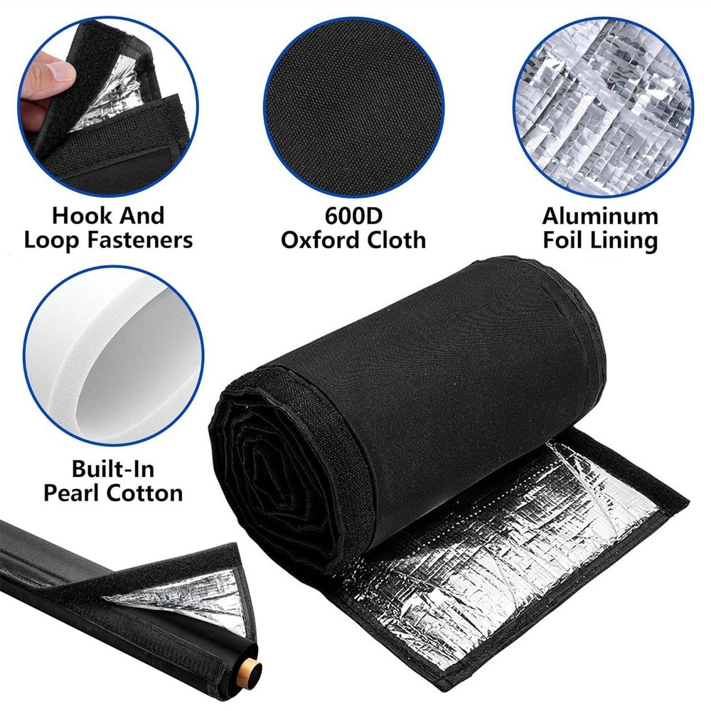 600D Oxford A/C Pipe Insulation Sleeve, 3-layer Copper Pipe Insulation Cover