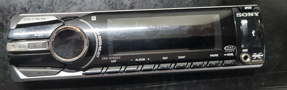 SONY CDX-GT650UI FACEPLATE ONLY TESTED