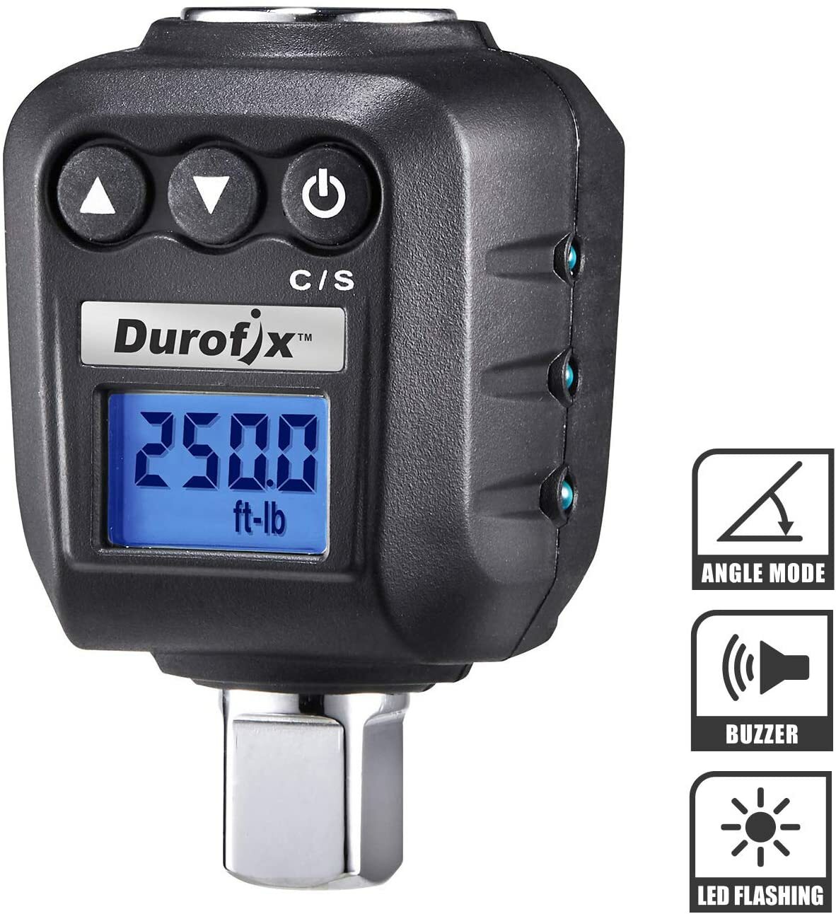 Durofix 1/2" Digital Angle Torque Adapter (250 ft-lbs, max 720 degree) RM604-4A