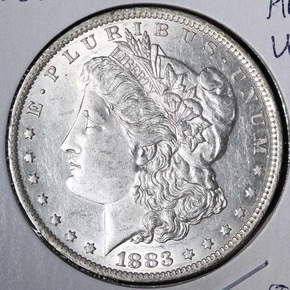 1883-O Morgan Silver Dollar AU++/UNC E381 VOEF