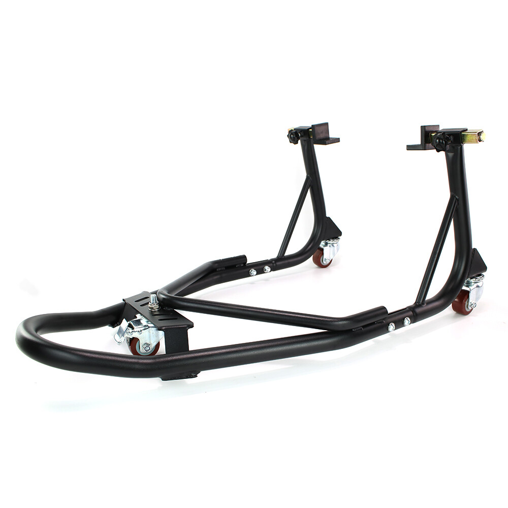 Steel Motorcycle Rear Wheel Mobile Lift Frame Bracket Stand Universal Black