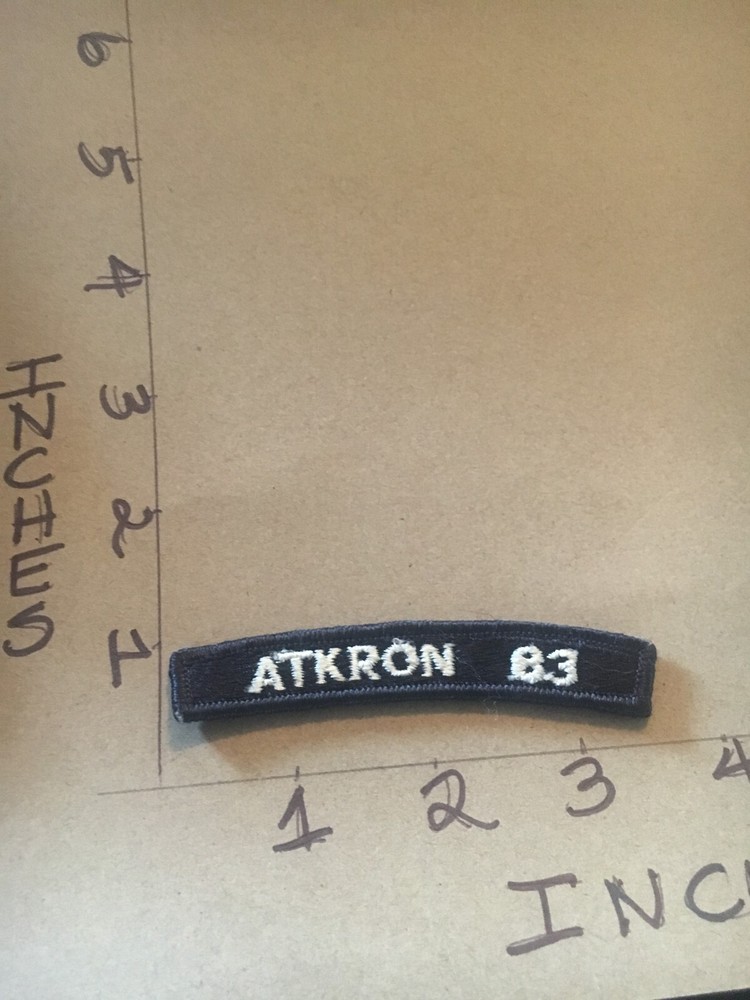 US NAVY SHOULDER STRIP TAB rocker PATCH Atkron 83