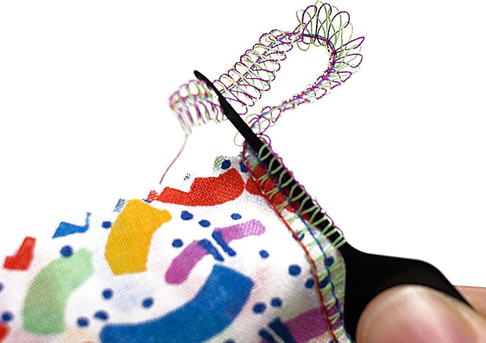 Hookey Serger Seam Hook - Efficient Solution for Loose Thread Silver Gray